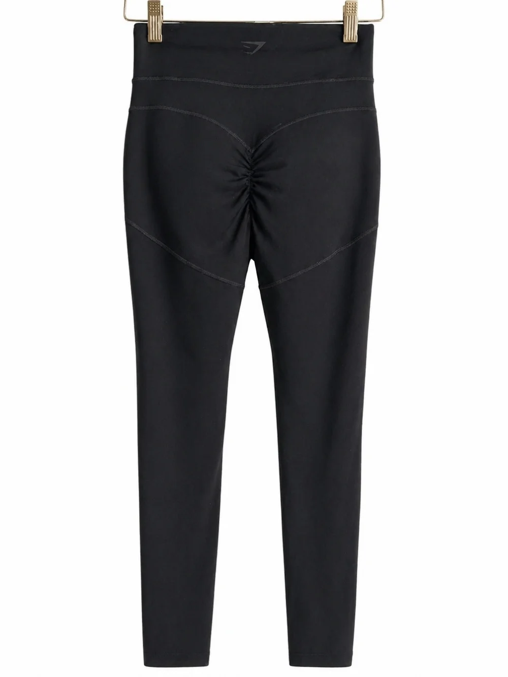 Gymshark Black Scrunch Butt Leggings XS High Waisted Seamless Workout Activewear - Picture 3 of 7